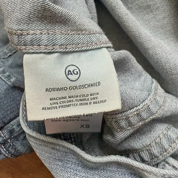 Adriano Goldschmied Jacket Adult Blue Denim Button Up Stretch Womens XS - Picture 9 of 9